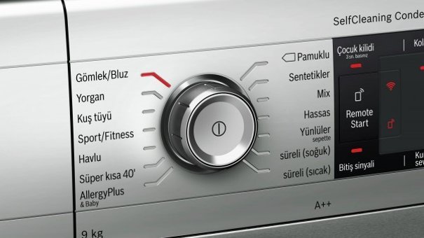 Bosch WTWH7561TR 9 kg A++ Enerji Sınıfı Isı Pompalı Wifi Kurutma Makinesi