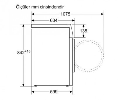 Siemens iQ500 WQ43G2ATTR 9 kg A++ Enerji Sınıfı Isı Pompalı Kurutma Makinesi