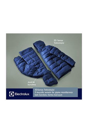 Electrolux PerfectCare 900 EW9H189ST 9 kg A+++ Enerji Sınıfı Isı Pompalı Kurutma Makinesi