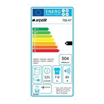 Arçelik 700 KT 7 kg B Enerji Sınıfı Kurutma Makinesi