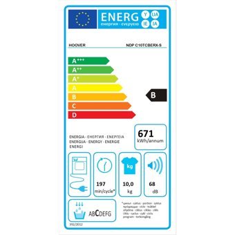 Hoover NDP C10TCBERX-S 10 kg B Enerji Sınıfı Yoğuşmalı Wifi Kurutma Makinesi