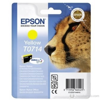 Epson T0714 Orijinal Sarı Mürekkep Kartuş