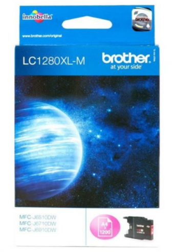 Brother LC1280XL-M Orijinal Kırmızı Mürekkep Kartuş