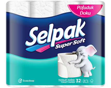 Selpak 3 Katlı 32'li Rulo Tuvalet Kağıdı