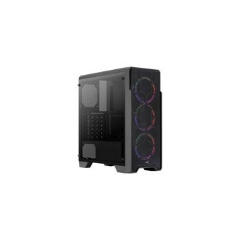 Aerocool Ore Saturn RGB Mesh Sıvı Soğutmalı 6 Fanlı Siyah Dikey Kullanım Mid Tower Oyuncu Bilgisayar Kasası