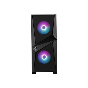 MSI Mag Forge 100R RGB Mesh Sıvı Soğutmalı 6 Fanlı Siyah Dikey Kullanım ATX Oyuncu Bilgisayar Kasası