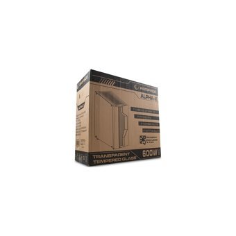 Rampage Alpha-X RGB Mesh 9 Fanlı Siyah Dikey Kullanım Mid Tower Oyuncu Bilgisayar Kasası