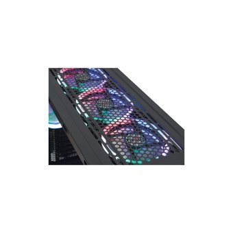 Rampage Alpha-X RGB Mesh 9 Fanlı Siyah Dikey Kullanım Mid Tower Oyuncu Bilgisayar Kasası