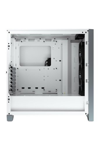 Corsair iCUE 4000X RGB Mesh Sıvı Soğutmalı 5 Fanlı Beyaz Dikey Kullanım Mid Tower Oyuncu Bilgisayar Kasası