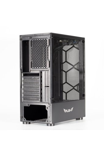 Rush Lancer RCA511 Mesh 8 Fanlı Siyah Dikey Kullanım Full Tower Oyuncu Bilgisayar Kasası