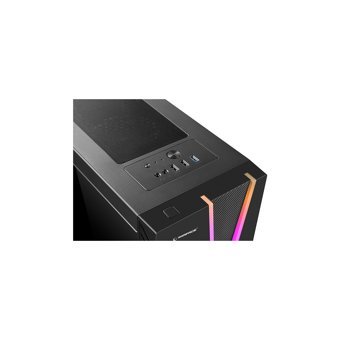 Rampage X-Max RGB Mesh Sıvı Soğutmalı 5 Fanlı Siyah Dikey Kullanım Full Tower Oyuncu Bilgisayar Kasası