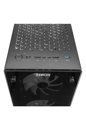 Zeiron Z-Master X100 RGB Mesh Sıvı Soğutmalı 4 Fanlı Siyah Dikey Kullanım Mid Tower Oyuncu Bilgisayar Kasası