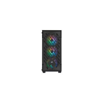 Corsair iCUE 220T RGB Mesh Sıvı Soğutmalı 7 Fanlı Siyah Dikey Kullanım Mid Tower Oyuncu Bilgisayar Kasası