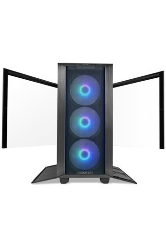 Lian LI Lancool III RGB Mesh Sıvı Soğutmalı 7 Fanlı Siyah Dikey Kullanım ATX Oyuncu Bilgisayar Kasası