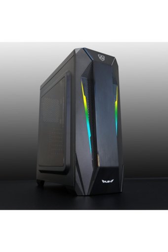 Rush Warship RCA212 RGB Mesh 8 Fanlı Siyah Dikey Kullanım Full Tower Oyuncu Bilgisayar Kasası