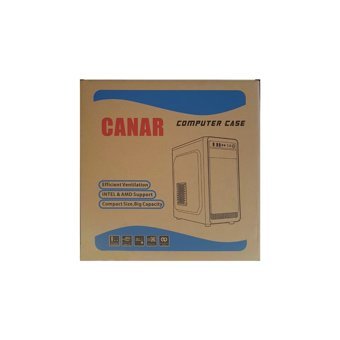 Canar 997 Blue 3 Fanlı Siyah Dikey Kullanım Micro ATX Boş Bilgisayar Kasası
