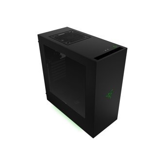 Nzxt CA-S340W-TH Sıvı Soğutmalı 4 Fanlı Siyah Dikey Kullanım Micro ATX Oyuncu Bilgisayar Kasası