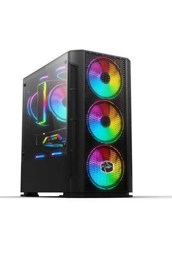 Gaming Game Cachex FX60S RGB Mesh 6 Fanlı Siyah Dikey Kullanım Full Tower Toplanmış Bilgisayar Kasası
