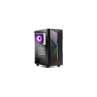 Dark X-Force RGB Mesh 8 Fanlı Siyah Dikey Kullanım Mid Tower Oyuncu Bilgisayar Kasası