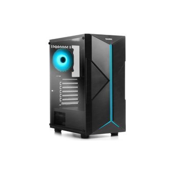 Dark X-Force RGB Mesh 8 Fanlı Siyah Dikey Kullanım Mid Tower Oyuncu Bilgisayar Kasası