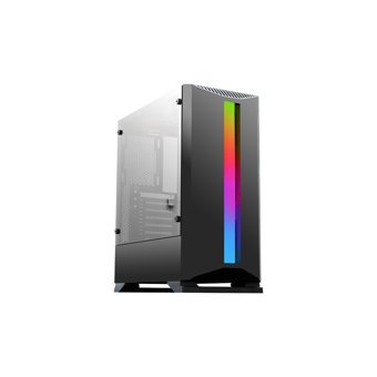 Rush Cataract RCA701 RGB Mesh 8 Fanlı Siyah Dikey Kullanım Micro ATX Oyuncu Bilgisayar Kasası