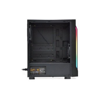 Dark Elegance RGB Mesh Sıvı Soğutmalı 8 Fanlı Siyah Dikey Kullanım Mid Tower Oyuncu Bilgisayar Kasası