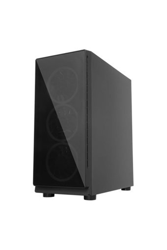 Gameforce Glass Large RGB Mesh Sıvı Soğutmalı 6 Fanlı Siyah Dikey Kullanım Mid Tower Oyuncu Bilgisayar Kasası