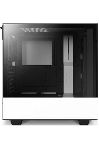 Nzxt H510 Flow CA-H52FW-01 RGB Mesh Sıvı Soğutmalı 2 Fanlı Siyah Dikey Kullanım Mid Tower Oyuncu Bilgisayar Kasası
