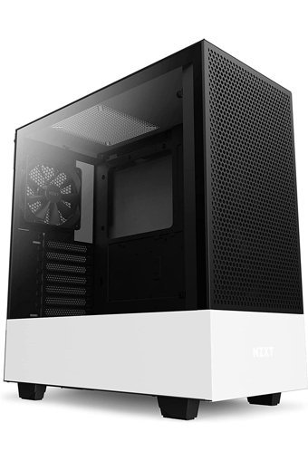Nzxt H510 Flow CA-H52FW-01 RGB Mesh Sıvı Soğutmalı 2 Fanlı Siyah Dikey Kullanım Mid Tower Oyuncu Bilgisayar Kasası
