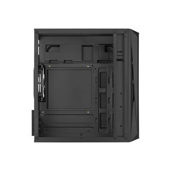 Aerocool CS-107 FRGB RGB Mesh Sıvı Soğutmalı 3 Fanlı Siyah Dikey Kullanım Micro ATX Oyuncu Bilgisayar Kasası