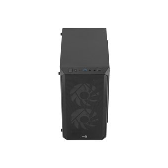 Aerocool CS-107 FRGB RGB Mesh Sıvı Soğutmalı 3 Fanlı Siyah Dikey Kullanım Micro ATX Oyuncu Bilgisayar Kasası