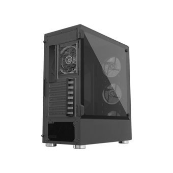 Frisby FC-9270G RGB Sıvı Soğutmalı 6 Fanlı Siyah Dikey Kullanım Mid Tower Oyuncu Bilgisayar Kasası