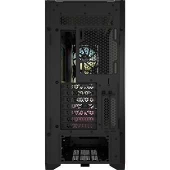 Corsair CC-9011212-WW Icue 5000X RGB Mesh Sıvı Soğutmalı 7 Fanlı Siyah Dikey Kullanım Mid Tower Oyuncu Bilgisayar Kasası