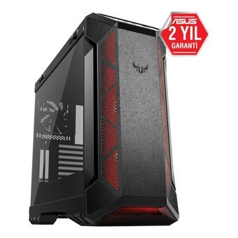 Asus Tuf Gaming GT501 RGB Mesh Sıvı Soğutmalı 7 Fanlı Siyah Dikey Kullanım Mid Tower Oyuncu Bilgisayar Kasası