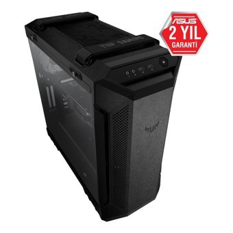 Asus Tuf Gaming GT501 RGB Mesh Sıvı Soğutmalı 7 Fanlı Siyah Dikey Kullanım Mid Tower Oyuncu Bilgisayar Kasası