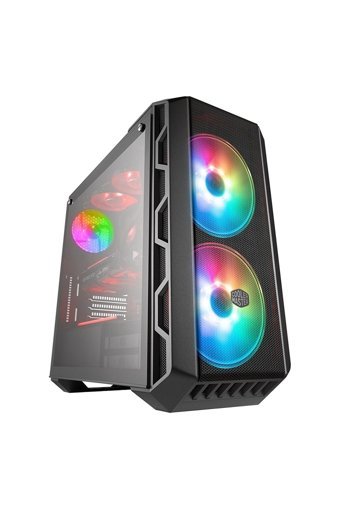 Asus Coolermaster H500 RGB Mesh Sıvı Soğutmalı 6 Fanlı Siyah Dikey Kullanım Mid Tower Oyuncu Bilgisayar Kasası