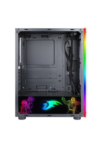 Razador RC-07 Pulsar RGB Mesh 3 Fanlı Siyah Dikey Kullanım Micro ATX Oyuncu Bilgisayar Kasası