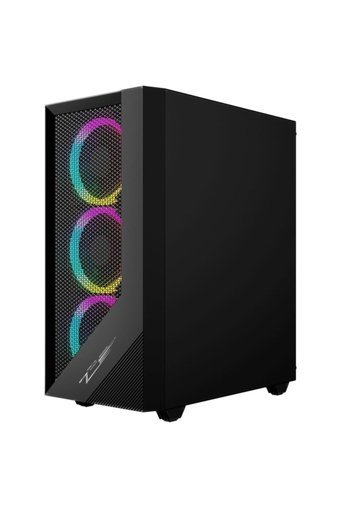 Gameline Rm03 RGB Mesh Sıvı Soğutmalı 4 Fanlı Siyah Dikey Kullanım Mid Tower Toplanmış Bilgisayar Kasası