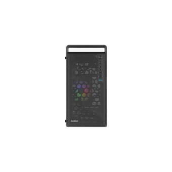 Aerocool CS-109S RGB Mesh Sıvı Soğutmalı 3 Fanlı Siyah Dikey Kullanım Micro ATX Oyuncu Bilgisayar Kasası