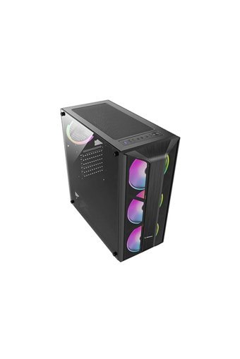 Rampage Saioler RGB Mesh 4 Fanlı Siyah Dikey Kullanım ATX Oyuncu Bilgisayar Kasası
