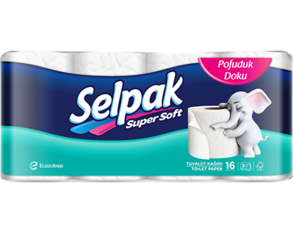 Selpak 3 Katlı 16'lı Rulo Tuvalet Kağıdı