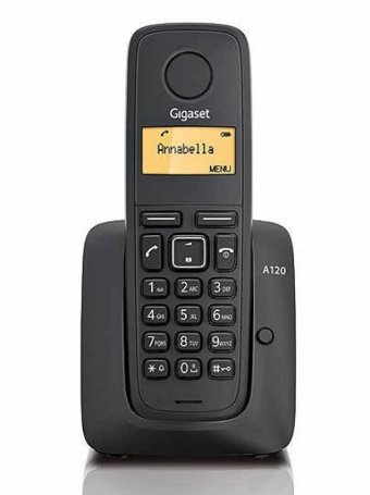 Gigaset A120 50 Kayıt 1 Ahize Telsiz Telefon Siyah