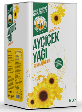 Tarım Kredi Birlik Rafine Teneke Ayçiçek Yağı 18 lt