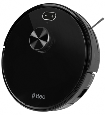 ttec 2RC02 Navi LaserIQ Haritalı Moplu Çift Fırçalı Hepa Filtreli 2700 Pa Siyah Robot Süpürge ve Paspas