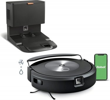 iRobot Roomba Combo j7+ Haritalı Moplu Siyah Robot Süpürge ve Paspas