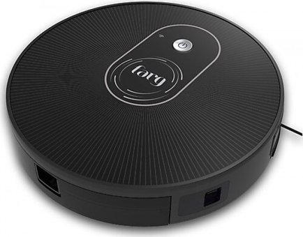 Farg Myrob Epa-1209 Moplu Çift Fırçalı Hepa Filtreli 2200 Pa Siyah Robot Süpürge ve Paspas