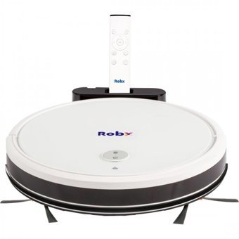 Robx HB01 Moplu Çift Fırçalı Hepa Filtreli 3300 Pa Beyaz Robot Süpürge ve Paspas