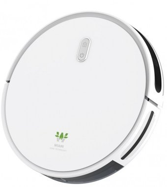 Wiami FX-7 Moplu Çift Fırçalı Hepa Filtreli Islak Kuru 2200 Pa Beyaz Robot Süpürge ve Paspas