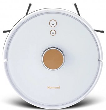 Homend Alex Laser Power 1284H Haritalı Moplu Çift Fırçalı 3000 Pa Beyaz Robot Süpürge ve Paspas