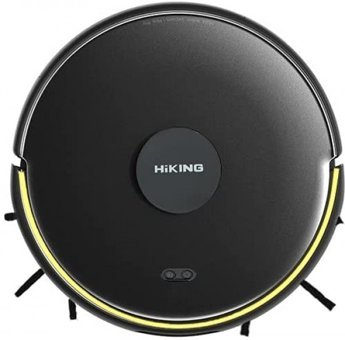 Hiking X8 Pro Haritalı Moplu Çift Fırçalı 4000 Pa Siyah Robot Süpürge ve Paspas